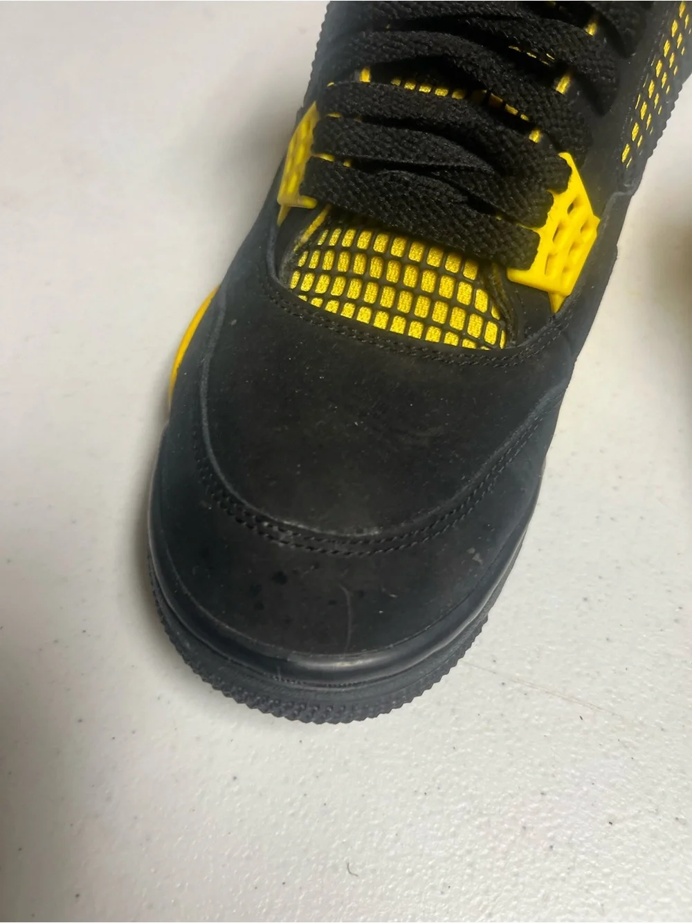 Jordan Men’s Athletic Shoes Black and Yellow